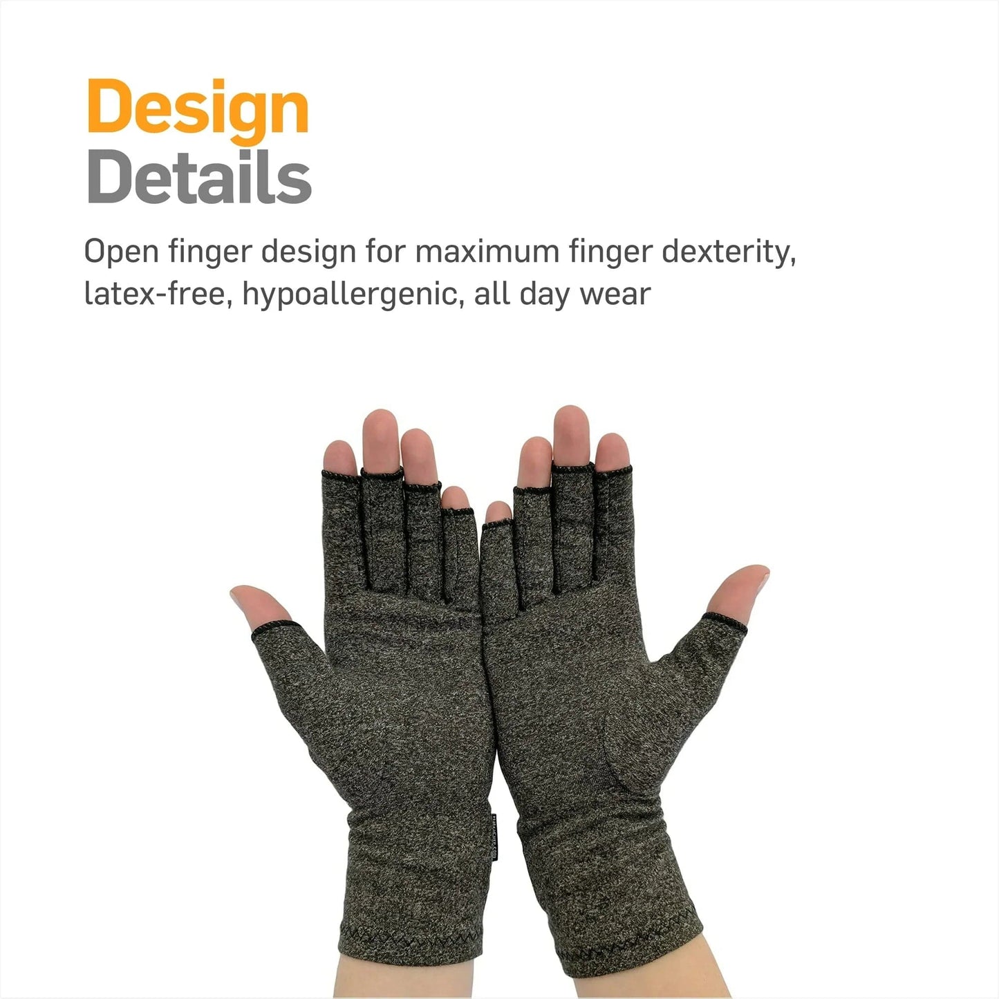 Premium Bamboo Compression Gloves (Pack Of 2)